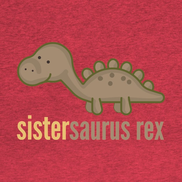 Sistersaurus Rex T-Shirt Family Dinosaur Shirts by DoggyStyles